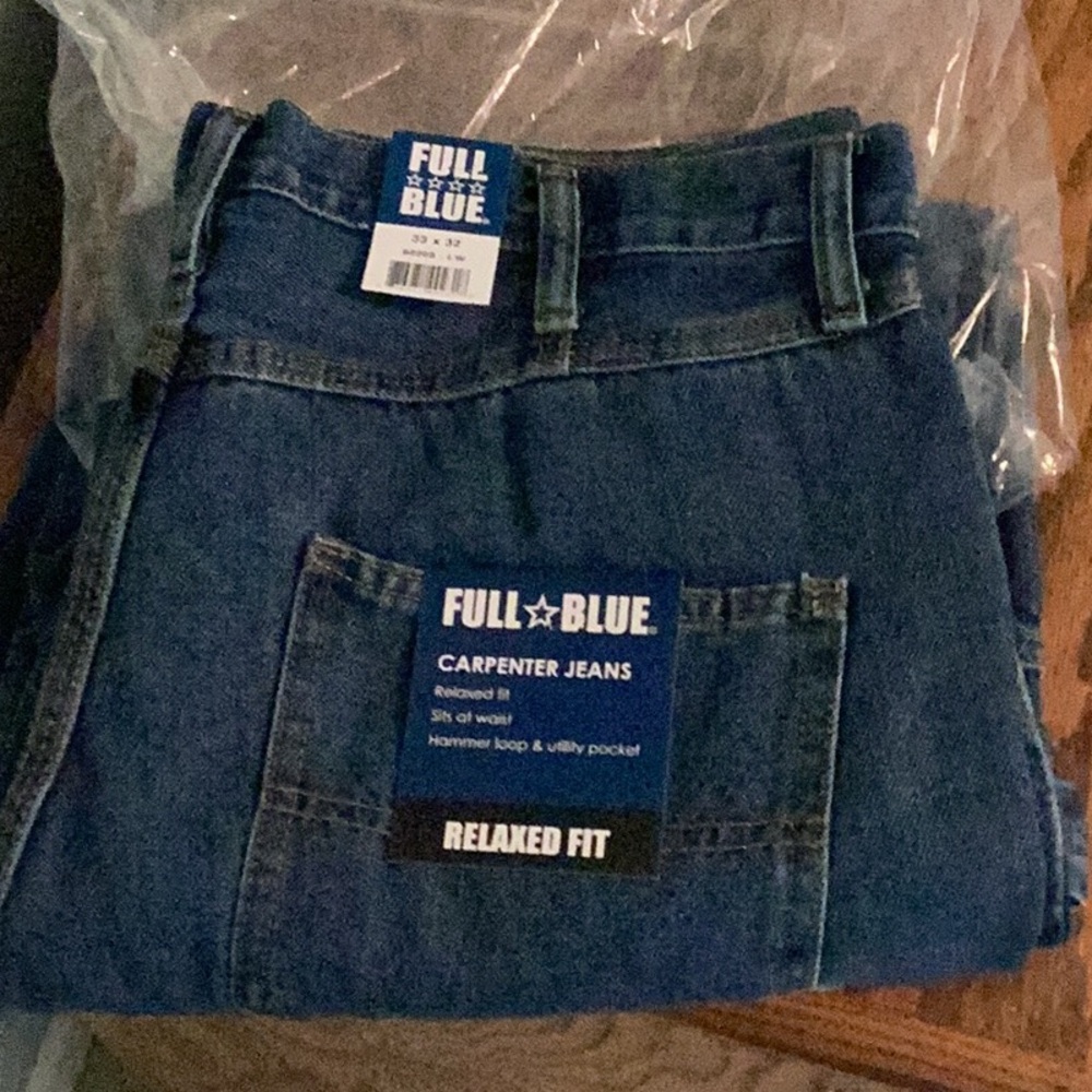 Blue Relaxed Fit Jeans Classic Style